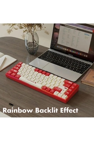 Miaxtreme Ak680 Kablolu Red Switch Mekanik Klavye-rainbow Aydınlatma Hot-swap