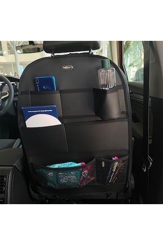 Volvo V60 Cross Country Station Wagon Deri Koltuk Arkası Düzenleyici Koruyucu Siyah 2 Adet Şhn