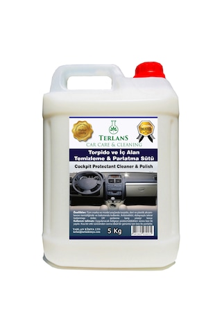 Terlans Uv Korumalı Parfümlü Torpido Parlatıcı 5Kg Mikrofiber Bez