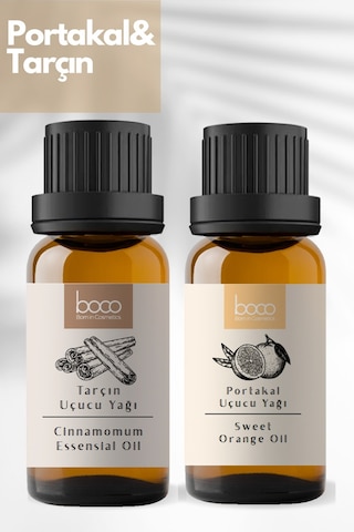 Boco Born In Cosmetics Portakal + Tarçın Saf Aromaterapi Uçucu Yağı 10 + 5 ML
