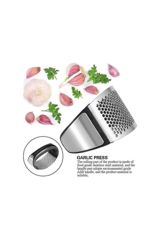 Paslanmaz Çelik Sarımsak Ezici Kırıcı Sıkacağı Ezici Ev Mutfak Kı Çok Renkli