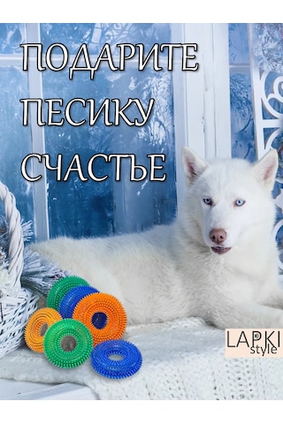 Lapkistyle Köpekler İçin Islık Ve Dikenli Halka 13 Cm 295393731