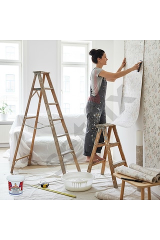 Metfix Ovalit Hazır Duvar Kağıdı Tutkalı 1kg, Şeffaf Donar