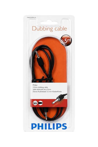 Philips Swa2529w/10 3.5mm Aux Stereo Ses Kablosu 1.5 Metre Erkek-erkek Jack Audio Kablo
