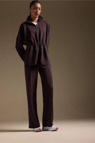 Defacto Long Fıt Dik Yaka Modal Sporcu Sweatshirt F9065ax26spbn192 Kahve-bn192