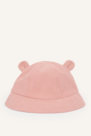 Defacto Kulak Aplikeli Fitilli Kadife Bucket Şapka Kız Bebek I1108a526wnpn300 Pembe-pn300