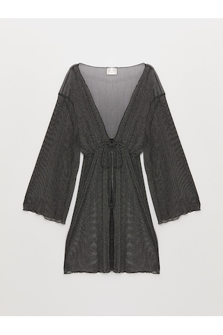 Lcw Dream Siyah Şal Yaka Kadın Kimono