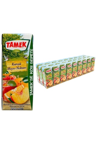 Tamek Karışık Meyve Nektarı 200 Ml X 27 Adet