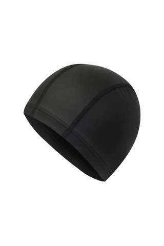 Yetişkin Su Geçirmez Pu Kaplama Esnek Yüzme Kap Uzun Saçları Kuru Tutmak Kulak Koruyucu Yüzmek Kap Siyah