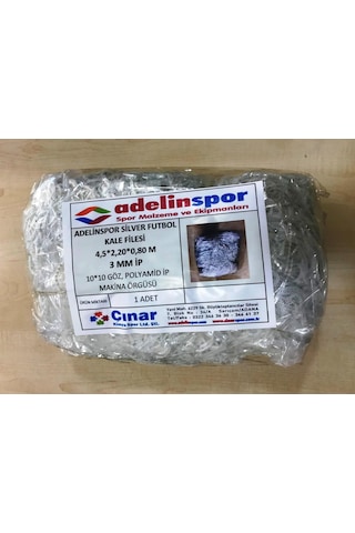 Adelinspor Silver Futbol Kale Filesi 4.0x2.20x0.8 M Çok Renkli