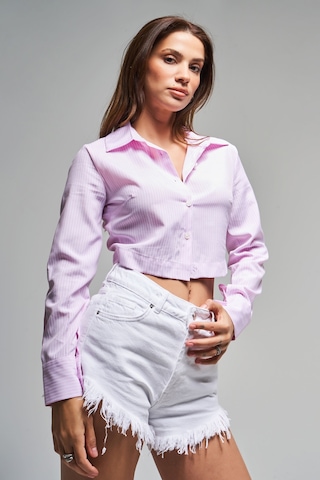 it's basic Beyaz Luna Mini Kadın Jean Şort