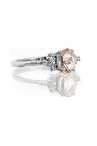 Morganite Tektaş Vintage Yüzük