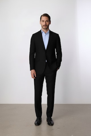 İgs Erkek Siyah Bari 4 Drop Klasik Takım Elbise-23998