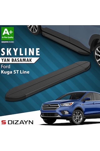 S-dizayn Ford Kuga 2 St-line Skyline Siyah Yan Basamak 183 Cm 2017-2019 A+ Kalite