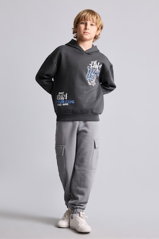 Defacto Kargo Fit Kalın Kumaş Lastikli Paça Pantolon Erkek Çocuk I0116a826wngr67 Gri-gr67