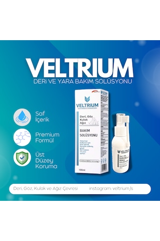 Veltrium Deri Ve Yara Bakım Solüsyonu 100 ML