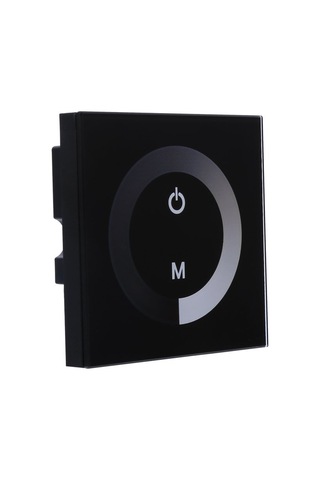 12v24v Tek Renkli Led Kontrolör Dimmer Değişiklik Parlaklık Dokunmatik Panel Dimmer Duvar Anahtarı Denetleyicisi Siyah Siyah