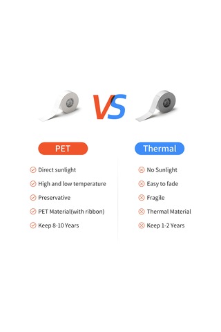 Niimbot Termal Transfer Kablo Etiketi Yapıştırıcı Pet Kağıt B18 Etiket Yazıcı Barkod Takı Fiyat Boyut İsim Boş Etiketler Su Geçirmez Yırtılmaz 14x88mm 75 Sayfa/rol Fiyat Etiketi Ofis Malzemeleri İçin 1 Rulo