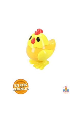 Müzikli Işıklı Yürüyen Balık 23 Cm Kırmızı & Kurmalı Zıplayan Civciv 8 Cm Sarı - Çocukların Favori O