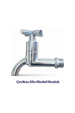 Çevik Su Mix Model 1/2 İnç Krom Kaplama Pirinç Lavabo Evye Su Musluğu