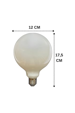 10 Adet Heka 9w 67w 3000k Sarı Işık E27 Duylu Kalın Duy Led Glop G125 Ampul Heka