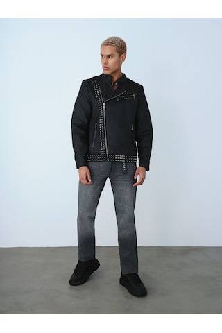 LOFT Biker Erkek Ceket Lf2037982 Q1.v1 Denim