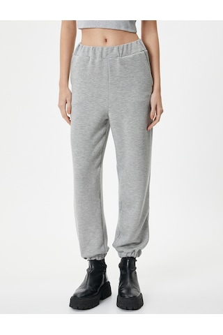 Koton Jogger Eşofman Altı Beli Lastikli Cep Detaylı Gri 4wak30080ek 4WAK30080EK031 Gri