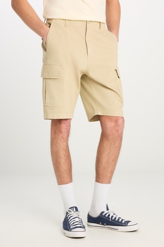 Lee Relaxed Fit Geniş Kesim Chino Erkek Cargo Şort 71ja4897614 Bej