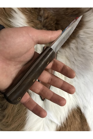 A.K. Bushcraft Parlak Av Kamp Bıçağı Çok Renkli