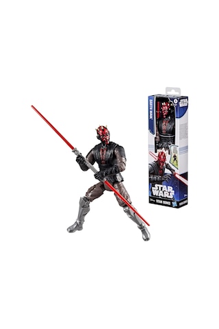 Star Wars Titan Serisi Darth Maul 30 Cm'lik Aksiyon Figürü Ve 2 Aksesuar, 4 Yaş Ve Üzeri Kız Ve Erkek Çocuklar İçin Oyuncaklar