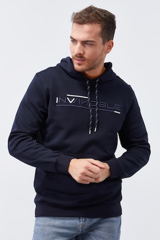 Tommy Life Lacivert Kanguru Cep Standart Kalıp Kapüşonlu Erkek Sweatshirt - 87883 Lacivert
