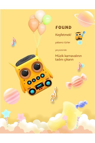 Dış Mekan Su Geçirmez Kullanışlı Hoparlör-sarı Beyaz