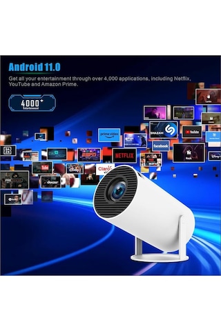 Hy300 Pro Android Tv Özellikli Taşınabilir Projektör