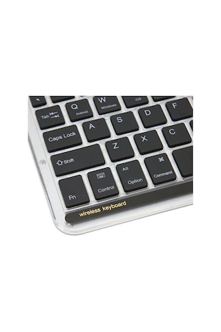 Valkyrie Rgb Bkz-30 7 Renk Bluetooth Şeffaf Türkçe Klavye - Android Apple Uyumlu iOS Windows - Şarjlı - 10 İnç - Multimedia - Ultra İnce Tasarım Bkz30