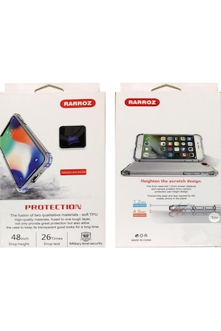 Rarroz Huawei Mate 20 Uyumlu Rarroz Seri Arka Koruma Kılıf - Şeffaf Şeffaf