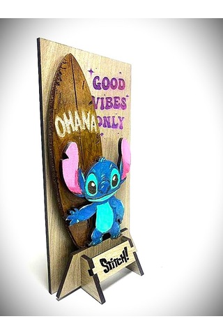 Dükkan Design Lazer Kazıma El Boyama Stıtch Ahşap Biblo Demonte