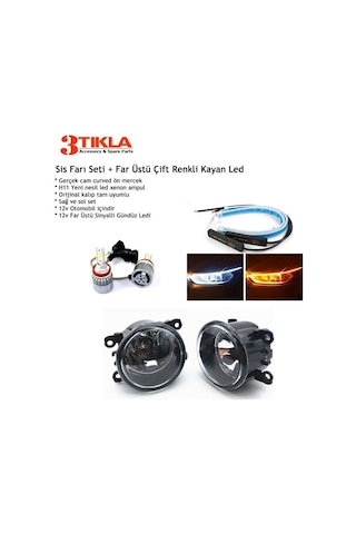 Peugeot 301 2012-2022 Led Xenon Sis Farı + Far Üstü Kayan Led Seti