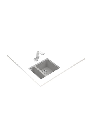 Teka Square 560 Tg Çift Hazneli Tezgahaltı Tegranite Eviye - Stone Grey - 115260030