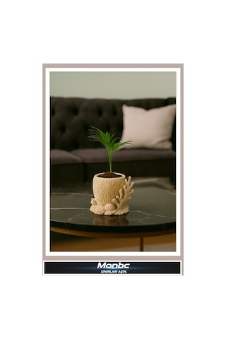 Monbc Coralia Mercan 3d Tasarım Dekoratif Biblo, Hediyelik Ve Ev Ofis İçin Şık Aksesuar