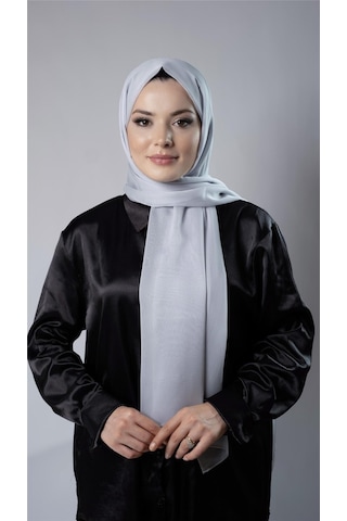 Hürrem Bone Taş Düz Klasik Şal Şifon Kumaş Janjan Abiye 202108 46 Taş