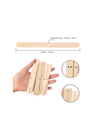 Gatherco Mum Yapım Seti, Ahşap Mum Fitili Tutucular, Mum Fitili Çıkartması, Mum Fitili Mum Ortalama Aracı, Mum Kendin Yap El Sanatları