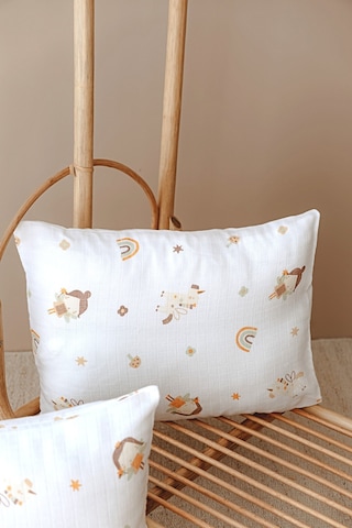 Esti Baby 2 Adet Desenli Müslin Bebek - Çocuk Yastık Kılıfı %100 Pamuk 45x35 CM