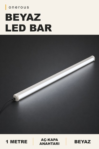 Onerous 1 M Beyaz Led Bar, Anahtarlı, Yapışkanlı Onr-833607860