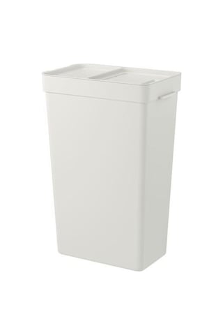 Hallbar 35 Litre Çöp Kutusu, Atık Ayırma, Çamaşır Ayırma Kutusu Açık Gri
