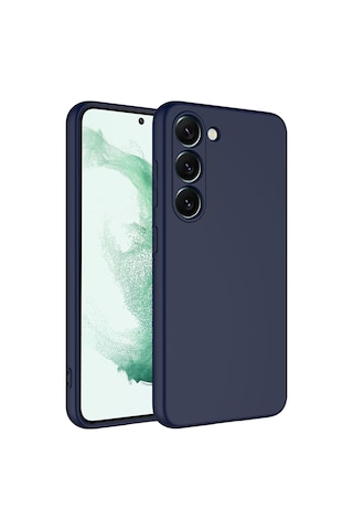 Goocamp Galaxy S23 Plus Uyumlu Mara Lansman Kılıf-lacivert Lacivert