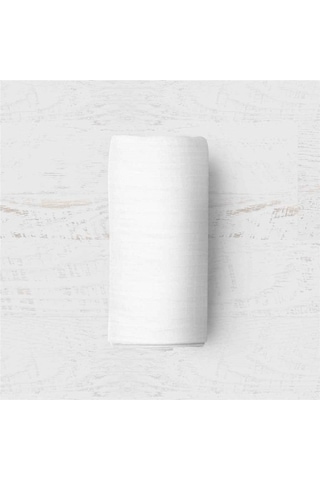 Maki 180X200 %100 Pamuklu Beyaz Battal Boy Lastikli Çarşaf Takımı