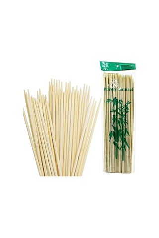 Bambu Kurabiye Çubuğu, Çöp Şiş, 100 Adet - 15 Cm