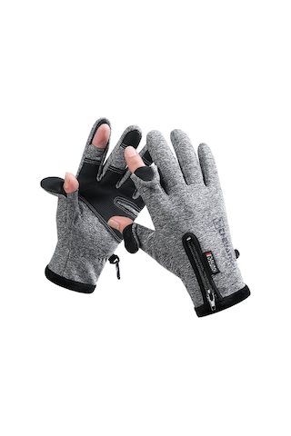 Reedark Kışlık Dokunmatik Ekran Eldivenleri - Rüzgar Ve Su Geçirmez, Kaydırmaz, Fermuarlı Gri Xxl Gri