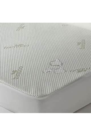 Özdilek Bamboo Fitted Sıvı Geçirmez Yatak Alezi, Yatak Koruyucu, Beyaz