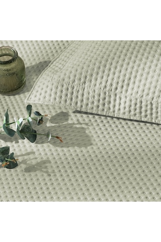 Linens Mist Çift Kişilik Yatak Örtüsü Seti Açık Yeşil Açık Yeşil